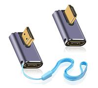 Duttek Adaptateur 8K/4K HDMI 2.1 Extender 90° avec 8K@60Hz, 4K@120Hz, pour HDTVs, PC, Laptop (Pack de 2)