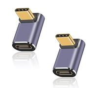 Duttek Adaptateur d'angle USB C 40 Gbit/s, Adaptateur USB C à 90 degrés Prend en Charge la Charge 8K@ 60Hz et 100W,Compatible avec Thunderbolt 3/4 et avec Les périphériques d'interface USB de Type C