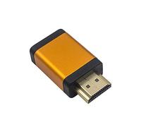 Duttek Adaptateur HDMI mâle vers Femelle Connecteur HDMI plaqué Or Prend en Charge la résolution vidéo 4 K x 2 K @ 60 Hz, UHD, 3D, Deep Color 48 Bits, Fonction Ethernet (Orange)