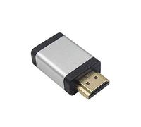 Duttek Adaptateur HDMI mâle vers femelle, convertisseur HDMI vers HDMI, câble d'extension adaptateur HDMI 4 K 3D rallonge HDMI compatible avec Roku, PS3, PS4, Fire Stick, Chromecast, Nintendo Switch, HDTV, (Argent)