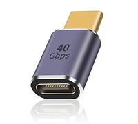 Duttek Adaptateur USB C 40Gbps, Adaptateur USB Mâle vers USB C Femelle, Prend en Charge la Charge Rapide 8K@60Hz et 100W avec Thunderbolt 3/4 et avec Les Appareils d'Interface USB de Type C