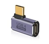 Duttek Adaptateur USB C Anglé à 90 degrés 40Gbps,Prend en Charge 8k@60HZ et la Charge Rapide 100W,USB C Right Angle Adapter Compatible avec Thunderbolt 3/4 et Les appareils avec Interface USB Type C