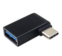 Duttek Adaptateur USB C vers USB Lot de 1à, USB 3.1 Type C Adaptateur 90 degrés USB C mâle vers Type A USB 3.0 Adaptateur Femelle pour New Macbook 12 inch/Chromebook Pixel, etc
