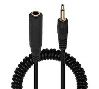 Duttek Câble audio 6,35 mm vers 3,5 mm, câble audio mono 6,35 mm femelle vers 3,5 mm mâle mono avec connecteur plaqué or pour câble à ressort pour guitare, synthétiseurs, amplificateur, piano, 80cm