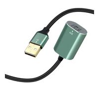 Duttek Câble convertisseur stéréo optique USB A vers Toslink 0,2 m, fiche USB A vers prise SPDIF, convient pour les ordinateurs, téléviseurs, projecteurs, barres de son, amplificateurs, DAC et