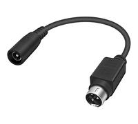 Duttek Câble d'alimentation CC vers 3 broches, câble d'alimentation CC 5,5 x 2,1 mm femelle vers 3 broches mâle, câble d'alimentation pour magnétoscope, imprimante à code-barres thermique,15 cm