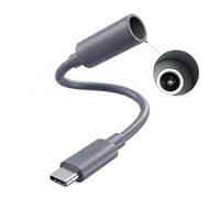 Duttek Câble d'alimentation USB C vers DC 5,5 mm x 2,1 mm, entrée USB de type C vers DC 5,5 mm x 2,1 mm, câble d'alimentation de sortie pour lampe de bureau LED Starlink Mini, routeur de petit
