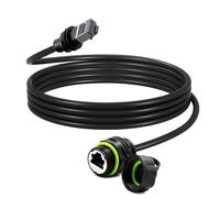 Duttek Câble d'extension Ethernet pour Starlink 5 m, adaptateur RJ45 étanche compatible avec Gen 3/Mini et routeur, paire torsadée blindée pour un signal stable