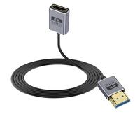 Duttek Câble d'extension HDMI 8K, ultra fin HDMI mâle vers femelle, câble HDMI ultra haut débit 48 Gbit/s, câble HDMI 2.1 OD2,5 mm, prend en charge 8K @ 60 Hz, 4K @ 240 Hz, pour GH5S, PS5, PC, 0,9 m