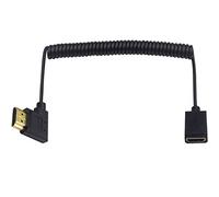 Duttek Câble HDMI 4K, câble d'extension HDMI mâle vers femelle coudé à droite compatible avec Nintendo Switch, Xbox One S 360, PS5, PS4, Roku TV Stick, lecteur Blu-ray, etc. 1,8 m