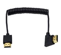Duttek Câble HDMI 4K, câble HDMI vers HDMI, extrêmement fin HDMI mâle vers mâle câble spiralé pour 3D et 4K Ultra HD TV Stick HDMI 2.0 (rallonge HDMI) (1,2 m)