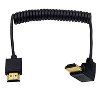 Duttek Câble HDMI 4K, Mâle vers Mâle, Extension Spiralée pour 3D et Ultra HD TV Stick 2.0 (1,2 m)