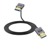 Duttek Câble HDMI fin 8K amélioré de 91 cm, câble HDMI mâle vers mâle, câble HDMI ultra haut débit 48 Gbit/s, câble HDMI 2.1 ultra fin OD2,5 mm, prend en charge 8K @ 60 Hz, 4K @ 240 Hz pour appareil