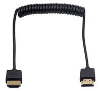 Duttek Câble Spiralé HDMI Mâle vers Mâle - Extension pour 3D et 4K Ultra HD TV Stick - HDMI 2.0 (1,2 m)