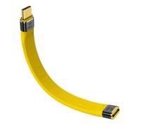 Duttek Câble USB C Court 8K, Câble d'extension USB C 40Gbps 100W, Câble USB C vers USB C pour Thunderbolt 3, MacBook, ordinateur portable, tablette, téléphone, batterie externe - 13cm