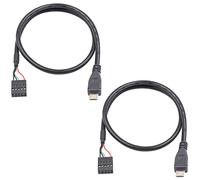 Duttek Câble USB vers micro USB, micro USB vers carte mère, adaptateur micro USB mâle vers carte mère femelle 9 broches, câble d'extension Dupont de 50 cm