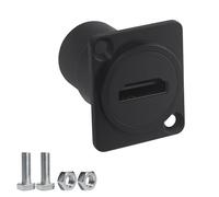 Duttek HDMI Panel Mount Coupler 4K@60Hz, HDMI Female to Female Waterproof Adapter for Wall/TV Installation, A V Devices and Home Theatre, Screw on Waterproof Design(1Pack)