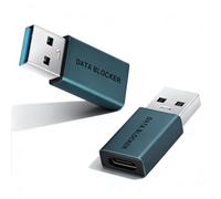 Duttek Lot de 2 adaptateurs USB vers USB C mâle vers USB A 3.0 femelle - Transfert de données pour MacBook Pro 2020, iPad Pro, iPhone 15/16 et autres appareils de type C (bleu foncé, USB C femelle