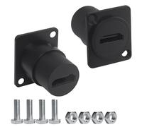 Duttek Lot de 2 connecteurs HDMI Femelle vers Femelle à Montage sur Panneau, 18 Gbit/s 4K HDR Via coupleur traversant pour équipement audiovisuel et Home cinéma, Marine, Design étanche à Visser