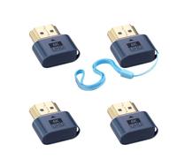 Duttek Lot de 4 prises factices HDMI 4K - Émulateur d'affichage virtuel pour moniteur virtuel, adaptateur d'affichage sans tête pour Windows Mac OSX Linux, prend en charge jusqu'à 4K @ 60 Hz (sans