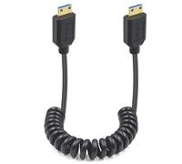 Duttek Mini Hdmi 2.1 Coiled Cable 1.2m, extrêmement fin HDMI mâle vers mâle HDMI 2.1, prend en charge 8K@60Hz, 4K@120Hz, for graphics card camera, tablette.