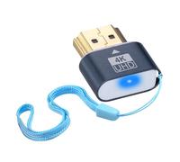 Duttek Prise factice HDMI 4K - Émulateur d'affichage virtuel, adaptateur d'affichage sans tête pour Windows Mac OSX Linux, prend en charge jusqu'à 4K @ 60 Hz (avec voyant lumineux, 1 pièce)