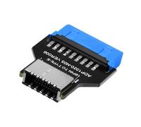 Duttek USB 3.0 19Pin to Type E Adapter, USB C Header Converter for Motherboard, 5Gbps Type 3.1 Gen1 Front Panel Extension Cable 1 Pack (90 Degree Right Angle USB C Motherboard Adapter)