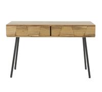 DUTTON - Console en bois et acier L 120 Marron