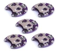 DUTTY Lilypad Lot de 5 supports de piles bouton CR2032