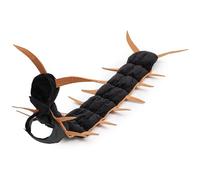 Duuclume Costume d'Halloween pour chat de mille-pattes, costume amusant de costumade pour animal domestique, bretelles réglables pour chats de petite, moyenne et grande taille (doré)
