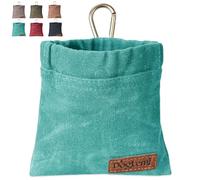 Duuclume Doggy Snack Bag, Puppy Training Bag Mains Libres Doggy Training Snack Bag Comprend Crochet et Boucle pour Pet Puppy Voyage ou Utilisation en Plein air (Bleu Paon)