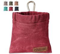 Duuclume Doggy Snack Bag, Puppy Training Bag Mains Libres Doggy Training Snack Bag Comprend Crochet et Boucle pour Pet Puppy Voyage ou Utilisation en Plein air (Rouge)