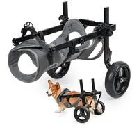 Duuclume Fauteuil roulant pour chien pour jambes arrière, fauteuil roulant réglable pour chiens de taille moyenne et grande, personnes âgées, handicapées, en récupération, pour soutenir les jambes et
