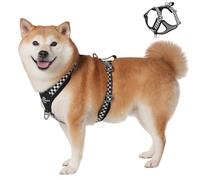 Duuclume Harnais anti-traction pour chien - Gilet réfléchissant respirant avec poignée - Pour promener et dresser des chiens de petite et grande taille (noir, L)