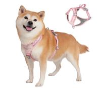 Duuclume Harnais anti-traction pour chien - Gilet réglable, réfléchissant et respirant avec poignée - Pour promener et dressage des chiens de petite et grande taille (rose, S)