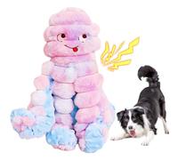 Duuclume Jouet pour chien en forme de pieuvre avec papier froissé, jouet interactif à mâcher en peluche douce pour les mâcheurs agressifs, soulager l'anxiété et briser l'ennui (rose)