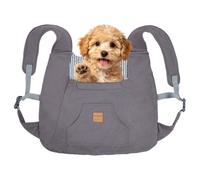 Duuclume Sac à dos de transport avant pour petits chiens et chats, gris