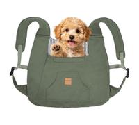 Duuclume Sac à dos de transport avant pour petits chiens et chats, vert