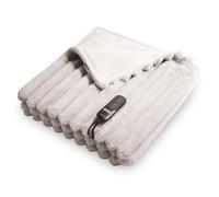 Duux Couverture chauffante DXOB02 Stripped 200x200 Gris