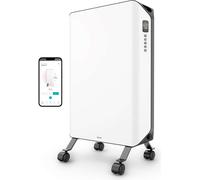 Duux Edge Oil Smart radiateur à huile économe en énergie - 2000W radiateur électrique avec thermostat, mode éco - Blanc