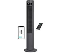 Duux Elevate Smart Ventilateur Tour - 26 Vitesses, 80° Oscillation, Seulement 25dB, Ionisateur, Minuterie (1-12h), Mode Sommeil, Tactile & Télécommande - Ventilateur Silencieux pour Chambre/Bureau