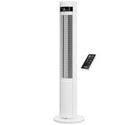 Duux Elevate Ventilateur Tour - 12 Vitesses, 80° Oscillation, Seulement 25dB, Ionisateur, Minuterie (1-12h), Mode Sommeil, Tactile & Télécommande - Ventilateur Silencieux & Intelligent pour Chambre