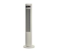 Duux Elevate Ventilateur Tour - 26 Vitesses, 80° Oscillation, Seulement 25dB, Ionisateur, Minuterie (1-12h), Mode Sommeil, Tactile & Télécommande - Ventilateur Silencieux pour Chambre/Bureau - Greige