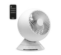 Duux Globe Ventilateur de table avec télécommande, économe en énergie, avec affichage LED et fonction tactile, extra silencieux, avec 3 vitesses et moteur CC puissant, blanc