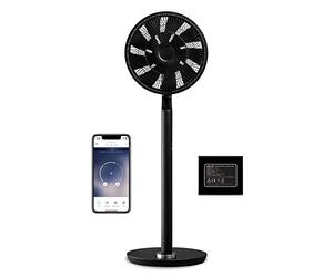 Duux whisper Flex Ultimate Noir - Ventilateur sur pied - Ventilateur silencieux sur pied avec mode nuit et minuterie - Contrôle télécommande et smartphone - Batterie incluse