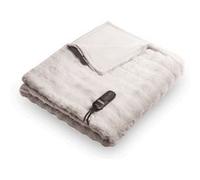 Duux Yentl Bubble Couverture chauffante, électrique, 200 x 200 cm, extra douce, 9 niveaux de chauffage et minuterie, lavable, protection contre la surchauffe, économe en énergie, grise