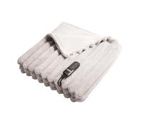 Duux Couverture chauffante DXOB02 Stripped 200x200 Gris