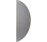Duval Bilcocq - Plaque De Poussee 1/2Lune 300X150X1 | Plaque de propreté 1/2 lune aluminium argent