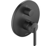Duvarit Balcoon Mitigeur monocommandé pour douche, montage encastré, 170x200 mm, BA4210012046, Couleur: Noir Mat