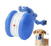 Duvcoywae Balle Mobile pour Chien - Jouet Automatique Roulant Activé par Le Mouvement avec Corde | Jouet D'Enrichissement Canin - pour Jeu d'Intérieur Entraînement Exercice Stimulation Mentale